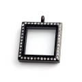 Chinese manufacturer wholesale stainless steel floating glass charm locket necklace